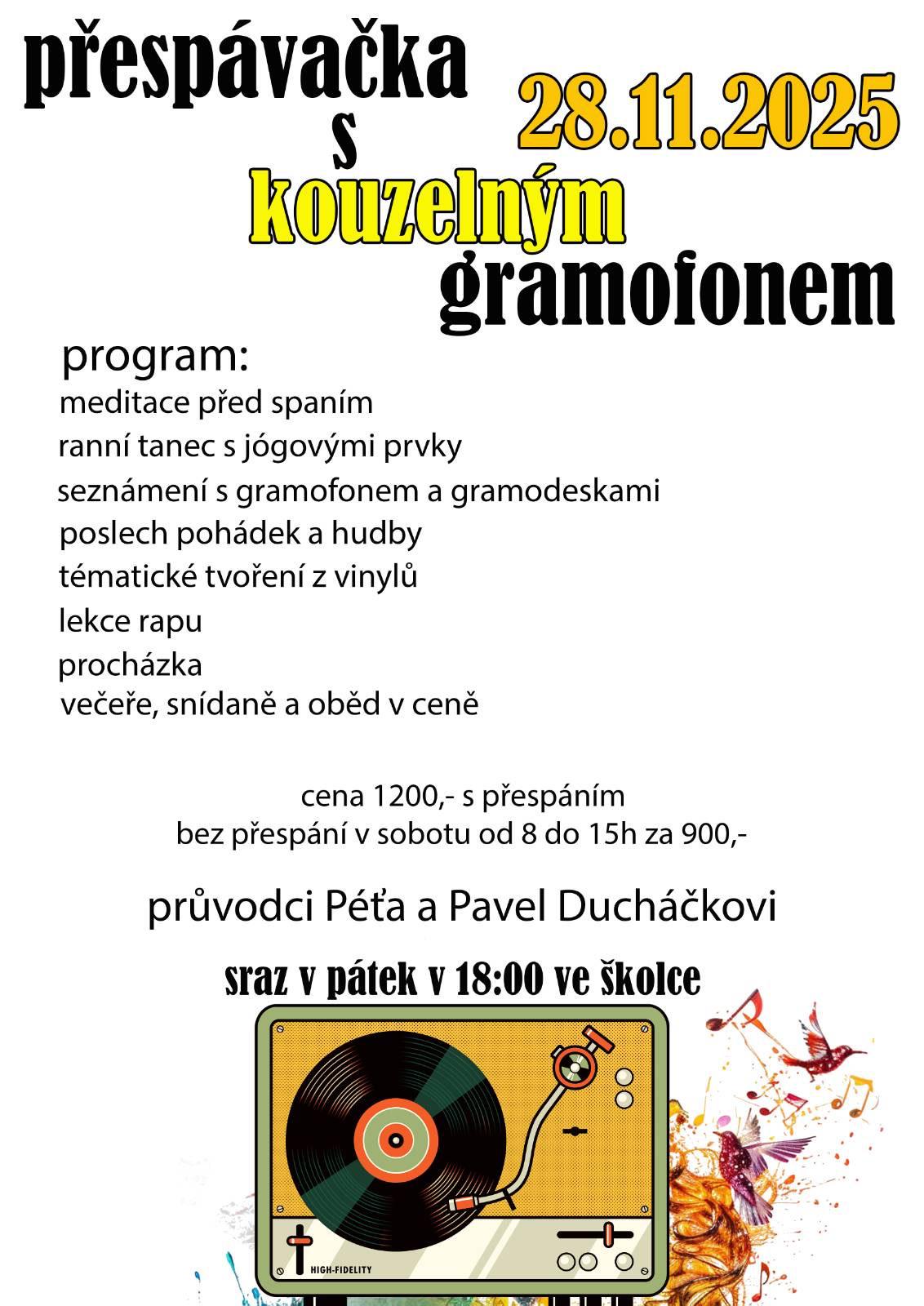 Přespávací akce ve školce pro školkové i neškolkové děti